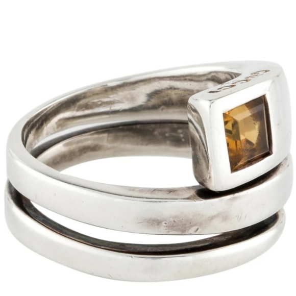 GUCCI Citrine Wrap Cocktail RingSize: 7 - Picture 5 of 5